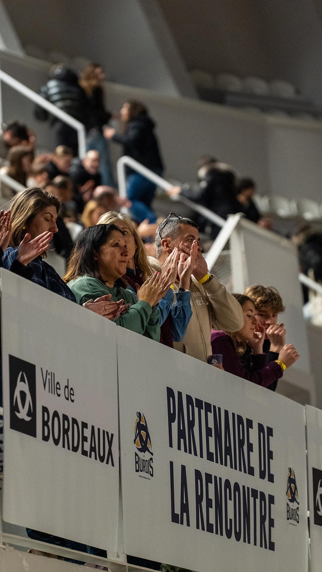 Septieme match à domicile des Burdis contre Levallois