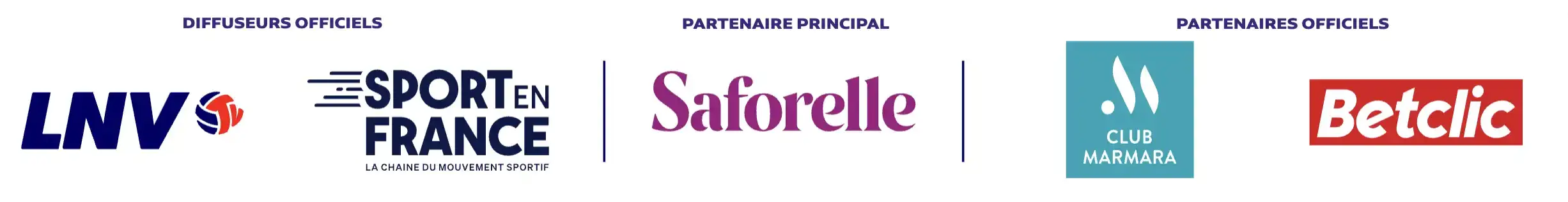 Partenaires officiels de la Ligue